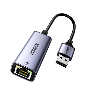 Сетевой адаптер UGREEN CM209 USB-A Gigabit Ethernet Adapter RJ45 1000mb/s Space Gray