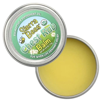 Крем Sierra Bees бальзам для втирания в грудь эвкалипт и перечная мята 17 г