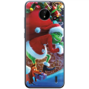 Силиконовый Чехол с Картинкой для Nokia C20 Принт (Новогодний, Гринч) (044585-ysm2268)
