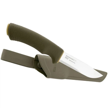 Нож туристический 109 мм Morakniv BushCraft Forest 57-58 HRC нержавеющая сталь Sandvik 12C27 хаки