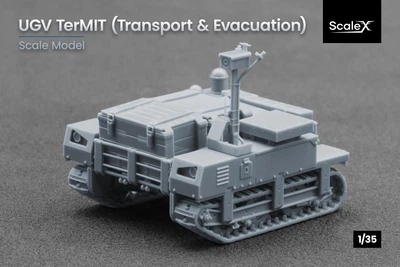 Збірна модель 1/35 Наземний дрон "TerMIT" (транспортно-евакуаційна версія) ScaleX VG 35005