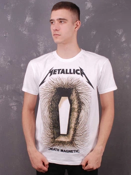 Футболка Metallica - Death Magnetic біла XL 1500001868