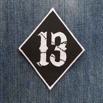 Нашивка Lucky 13 White вишита 00-00012445