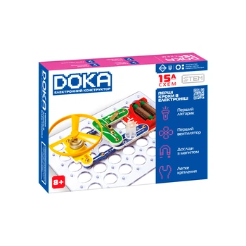 Конструктор електронний Doka Перші кроки в електроніці (А) (6976706850109)