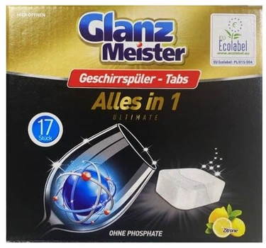 Таблетки для посудомийних машин Glanz Meister Alles in 1 17 шт (4260418935028)