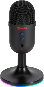 Мікрофон Marvo MIC-05 RGB USB Black (MIC-06 BK)