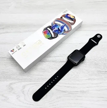 черные Смарт-часы Smart Watch GS7 MINI 41 мм, Фитнес часы с тонометром и пульсоксиметром