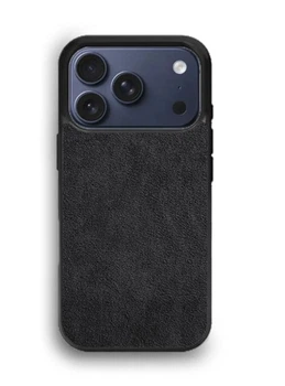 Чехол из премиальной Алькантары для iPhone 17 Pro черный