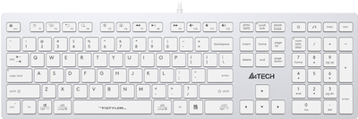 Клавіатура дротова A4Tech FX50 USB White (FX50-WH)