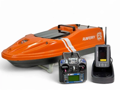 Карповый кораблик Runferry SOLO V3 GPS Orange+эхолот Toslon TF520