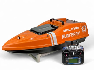 Короповий кораблик Runferry SOLO V2 GPS Orange Автопілот Глубиномір