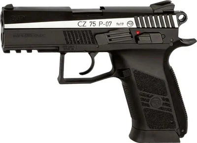 Пистолет пневматический ASG CZ 75 P-07 Duty Nickel Blowback CO2 BB кал. 4.5 мм