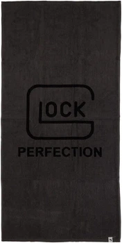 Рушник Glock Perfection Bath Towel Grey/Black бавовняний 70х140 см для душу швидко сохне, м’який