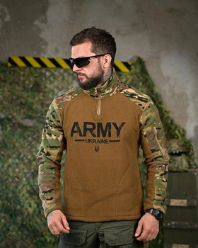 Армійська чоловіча кофта на флісі Army M койот (52179)