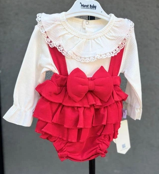Боді-сукня святкова з повязкою для дівчинки Murat Baby 3-6 міс. 68 см, червоне