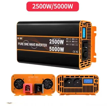 Інвертор Houli 5000/2500 Вт 12-220V Чистий сінус Євро