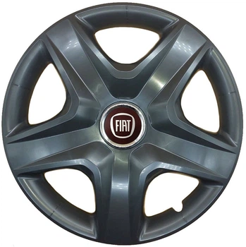 Автомобильные колпаки на колеса FIAT RED R16 №418 SJS черные комплект 4шт TR0306512