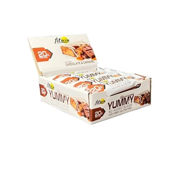 Блок батончиків FitWin YUMMY Bar 36% Без цукру, 12*55 грам - Шоколад-карамель (56477225)