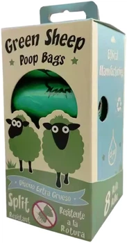 Упаковка пакетів для прибирання за тваринами Green Sheep біорозкладні 15х8 шт