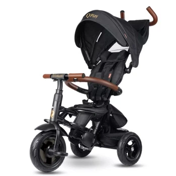 Триколісний складний велосипед Qplay Rito Deluxe Rubber Black