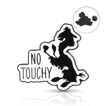 Значок (пин) BROCHE брошь бижутерия Животные Лама No Touchy BRGV115127