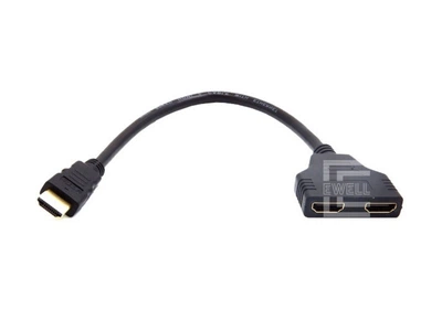 Відео спліттер Ewell Splitter HDMI на 2 монітори, v1.4, 3D (EW073)