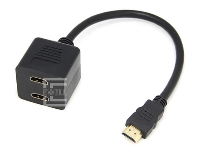 Відео спліттер Ewell Splitter HDMI на 2 монітори, 3D, FullHD (EW173)