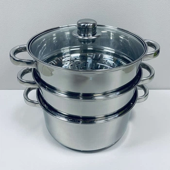 Пароварка из нержавеющей стали 18 см 2 л Maestro MR-2900-18