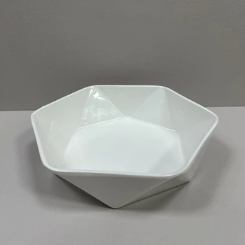 Салатник фарфоровый "Ромб" 28х25х7 см Stenson MC3560-11 White