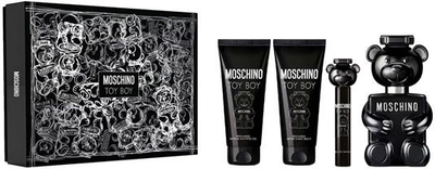Zestaw męski Moschino Toy Boy Woda perfumowana 100 ml + Miniaturka Woda perfumowana 10 ml + Balsam po goleniu 100 ml + Żel pod prysznic 100 ml (8011003903351)
