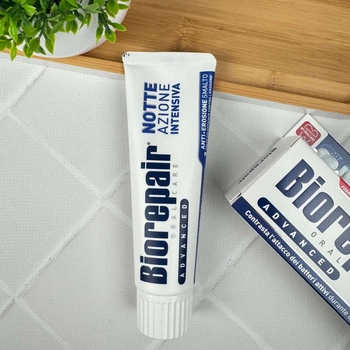 Зубная паста Biorepair Intensive Night Интенсивное ночное восстановление (без фтора), 75 мл