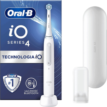 Szczoteczka elektryczna do zębów Oral-B iO Series 4 Quite White (4210201415305) (955555912306550) - Outlet
