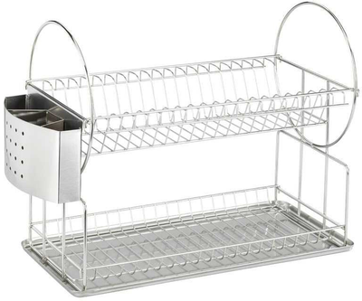 Ociekacz do naczyń Wenko dwupoziomowy ze stali nierdzewnej (4008838232903) (955555912396833) - Outlet