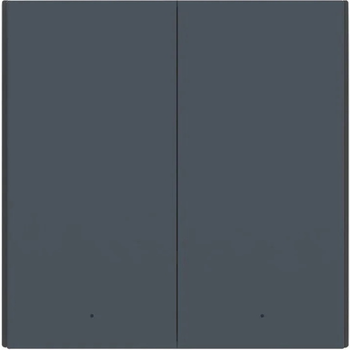 Вимикач Aqara Smart Wall Switch H1 подвійний без нульового проводу Сірий (WS-EUK02-G)