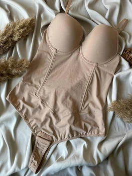 Боди-белье утягивающее с косточками «Грация» 2XL Бежевый