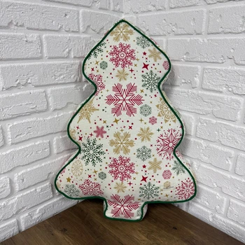 Подушка новогодняя Елка X-mas Rainbow 45х60 см разноцветная