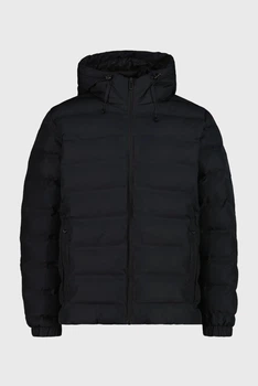 Мужская куртка CMP JACKET FIX HOOD FEEL WARM 35K3697-U901 58 (4XL) черная (11910068)