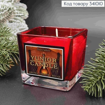 Аромасвечка в стакані j'adore, 70*70*70мм, 18год/горение YUNIOR CANDALE