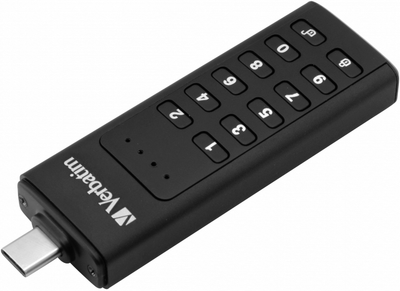 Флеш-пам'ять Verbatim Keypad Secure 128GB USB-C з клавіатурою (23942494324)