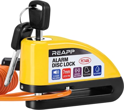 Сигнализация блокировки мотоцикла Reapp Brake Disc Lock 110 дБ