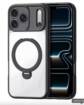 Чехол для iPhone 17 Pro Dux Ducis Aimo Mag with Folding Stand c Magsafe и подставкой Black