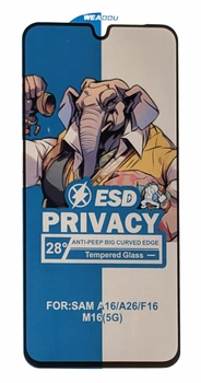 Защитное стекло Elephant Privacy для Samsung Galaxy A26 / A266 анти-шпион black