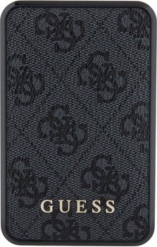 УМБ Guess 4G Leather Metal Logo 10000mAh 18W USB-C Black (3666339171384)
