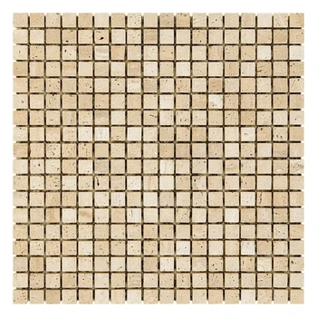 Мозаика Mozaico de LUX K-MOS TRAVERTINO T.U. BIANCO