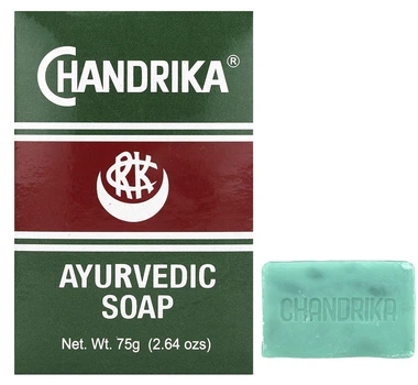 Аюрведическое кусковое мыло Chandrika Soap Chandrika 1 шт 75 г 2,64 унции