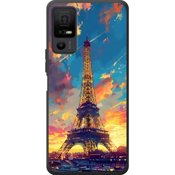 Силиконовый Чехол с Картинкой для TCL 40 NxtPaper 5G Принт (Париж, Эйфелева Башня) (67908-ysm038)