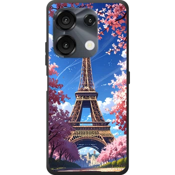 Силиконовый Чехол с Картинкой для Umidigi G9 Принт (Париж, Эйфелева Башня) (67924-ysm036)