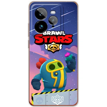Силиконовый Чехол с Картинкой для Realme GT 7T Принт (Бравл Старс Спайк, Brawl Stars Spike) (65747-ysm023)
