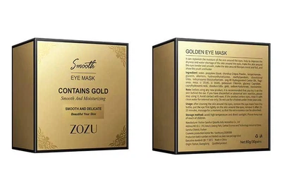 Гідрогелеві патчі для очей з золотом ZOZU Smooth Golden Eye Mask 60 шт 6973098891178