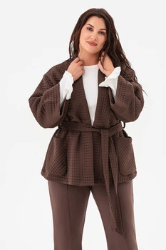 Кардиган Garne 54/56(4XL/5XL) Коричневый (125332)